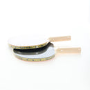 FENDI Zucca Ping Pong Set Racket Case PVC Black Silver 7AS070 Auth LN002M-25