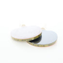FENDI Zucca Ping Pong Set Racket Case PVC Black Silver 7AS070 Auth LN002M-26