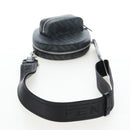 FENDI Zucca Ping Pong Set Racket Case PVC Black Silver 7AS070 Auth LN002M-7