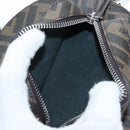 FENDI Zucca Ping Pong Set Racket Case PVC Brown Silver 7AS070 Auth LN003M-13