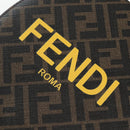 FENDI Zucca Ping Pong Set Racket Case PVC Brown Silver 7AS070 Auth LN003M-15