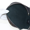 FENDI Zucca Ping Pong Set Racket Case PVC Brown Silver 7AS070 Auth LN003M-17
