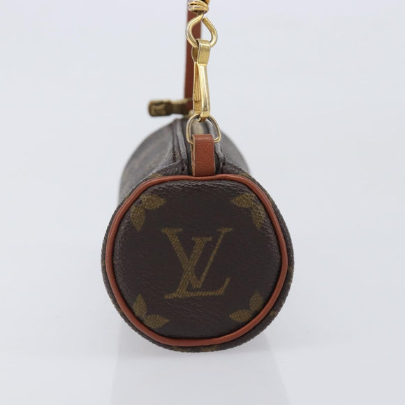 LOUIS VUITTON Monogram Papillon Pouch LV Auth LN007