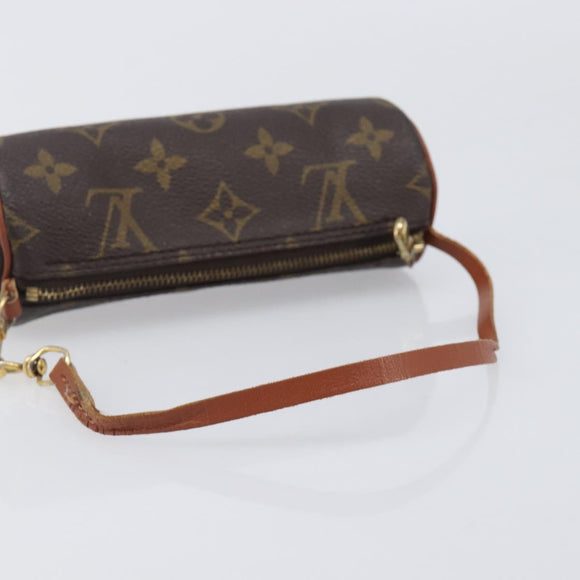 LOUIS VUITTON Monogram Papillon Pouch LV Auth LN007