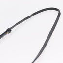 CELINE Trio Shoulder Bag Leather Black Gold Tone Auth LN008-11