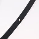 CELINE Trio Shoulder Bag Leather Black Gold Tone Auth LN008-9