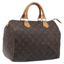 LOUIS VUITTON Monogram Speedy 30 Hand Bag M41526 LV Auth LN012V-1