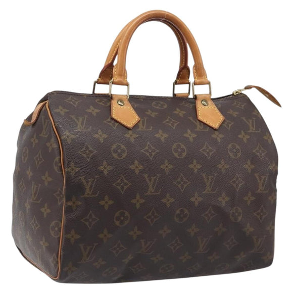 LOUIS VUITTON Monogram Speedy 30 Hand Bag M41526 LV Auth LN012V