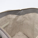 GUCCI Hand Bag Leather Outlet Gray Gold Tone 449651 Auth LN014-19