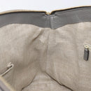 GUCCI Hand Bag Leather Outlet Gray Gold Tone 449651 Auth LN014-20