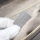 GUCCI Hand Bag Leather Outlet Gray Gold Tone 449651 Auth LN014-23