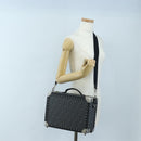 FENDI Zucca Canvas Small Rigid Case Trunk Leather Black 7VV134 Auth LN015SAM-32