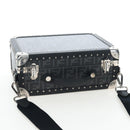 FENDI Zucca Canvas Small Rigid Case Trunk Leather Black 7VV134 Auth LN015SAM-6
