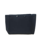 HERMES Herbag Cabas Hand Bag Canvas Black Silver Auth LN016V-28