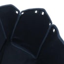 HERMES Herbag Cabas Hand Bag Canvas Black Silver Auth LN016V-32
