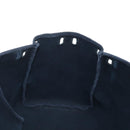 HERMES Herbag Cabas Hand Bag Canvas Black Silver Auth LN016V-39