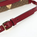 GUCCI Micro GG Doraemon Hand Bag PVC 2way Beige Gold Tone 633587 Auth LN019SAM-15