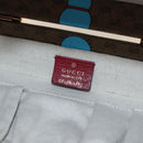 GUCCI Micro GG Doraemon Hand Bag PVC 2way Beige Gold Tone 633587 Auth LN019SAM-24