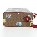 GUCCI Micro GG Doraemon Hand Bag PVC 2way Beige Gold Tone 633587 Auth LN019SAM-4