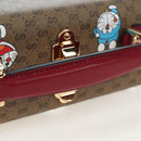 GUCCI Micro GG Doraemon Hand Bag PVC 2way Beige Gold Tone 633587 Auth LN019SAM-8