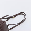 Coach Backpack Leather Brown Gold Tone Auth LN022-15