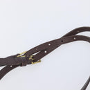 Coach Backpack Leather Brown Gold Tone Auth LN022-16