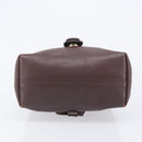 Coach Backpack Leather Brown Gold Tone Auth LN022-5