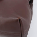 Coach Backpack Leather Brown Gold Tone Auth LN022-13