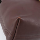 Coach Backpack Leather Brown Gold Tone Auth LN022-14