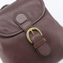 Coach Backpack Leather Brown Gold Tone Auth LN022-18