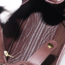 Coach Backpack Leather Brown Gold Tone Auth LN022-21