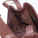 Coach Backpack Leather Brown Gold Tone Auth LN022-22