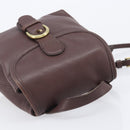 Coach Backpack Leather Brown Gold Tone Auth LN022-6