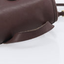 Coach Backpack Leather Brown Gold Tone Auth LN022-7