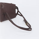 Coach Backpack Leather Brown Gold Tone Auth LN022-9