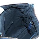 Balenciaga Classic Flat Shoulder Bag Leather Navy 310250 Auth LN023V-27