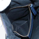 Balenciaga Classic Flat Shoulder Bag Leather Navy 310250 Auth LN023V-30