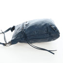 Balenciaga Classic Flat Shoulder Bag Leather Navy 310250 Auth LN023V-3