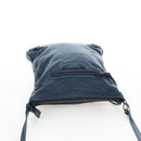 Balenciaga Classic Flat Shoulder Bag Leather Navy 310250 Auth LN023V-6