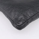 Balenciaga Classic Flat Shoulder Bag Leather Black 310250 Auth LN024V-9