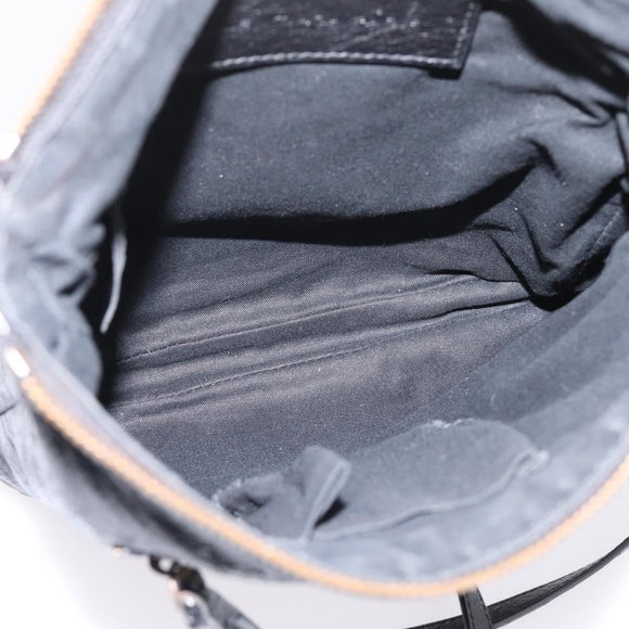 Balenciaga Classic Flat Shoulder Bag Leather Black 310250 Auth LN024V