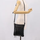 Balenciaga Classic Flat Shoulder Bag Leather Black 310250 Auth LN024V-25