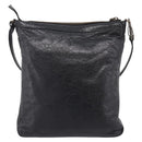 Balenciaga Classic Flat Shoulder Bag Leather Black 310250 Auth LN024V-2