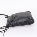Balenciaga Classic Flat Shoulder Bag Leather Black 310250 Auth LN024V-3