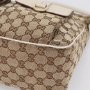 GUCCI GG Canvas Abbey Shoulder Bag Beige Gold Tone 153025 Auth LN025-9