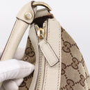 GUCCI GG Canvas Abbey Shoulder Bag Beige Gold Tone 153025 Auth LN025-10