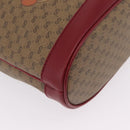 GUCCI Micro GG Doraemon Shoulder Bag PVC Beige Gold Tone 655597 Auth LN026M-16