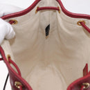 GUCCI Micro GG Doraemon Shoulder Bag PVC Beige Gold Tone 655597 Auth LN026M-24
