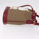 GUCCI Micro GG Doraemon Shoulder Bag PVC Beige Gold Tone 655597 Auth LN026M-3