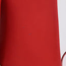 CELINE Trio Shoulder Bag Leather Red Gold Tone Auth LN027-30